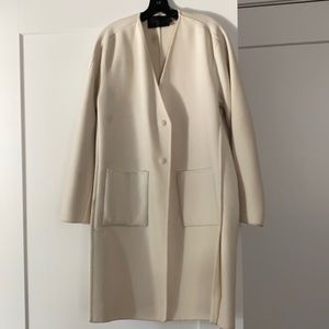 Calvin Klein white wool coat
